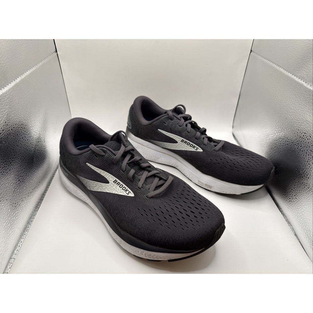 Brooks Men's Ghost 16 Black/Grey/White‎ Athletic Sneakers Shoes Size 11D